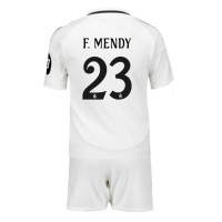 Maglia Calcio Real Madrid Ferland Mendy #23 Prima Divisa Bambino 2024-25 Manica Corta (+ pantaloncini)